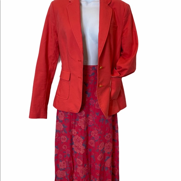 Beautiful Vintage Pink & Blue Floral A Line Skirt - Picture 4 of 4